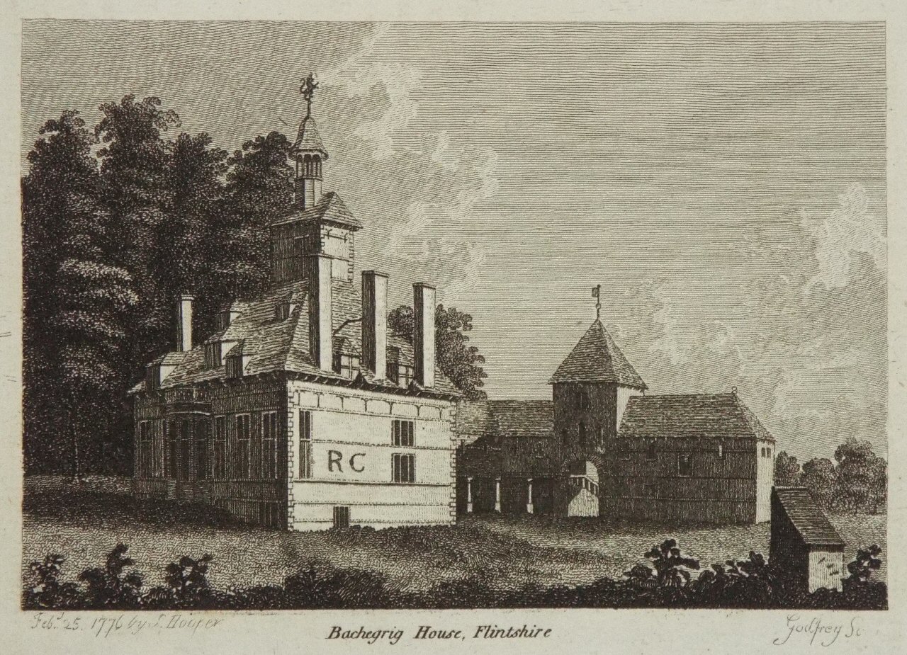 Print - Bachegrig House, Flintshire - 